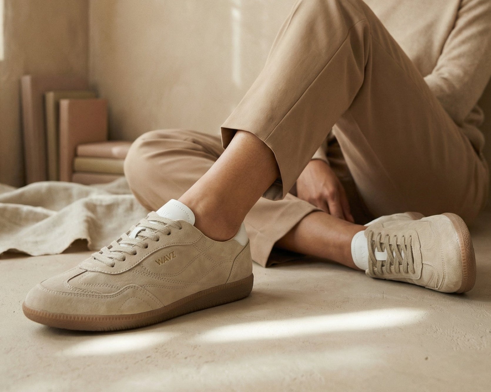 THE VERVE SNEAKERS - Sand - Wayz Sneakers - ethical sneakers with a humanistic footprint