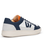 THE WANDERER SNEAKERS - White Blue Orange - Wayz Sneakers - ethical sneakers with a humanistic footprint