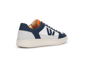 THE WANDERER SNEAKERS - White Blue Orange - Wayz Sneakers - ethical sneakers with a humanistic footprint