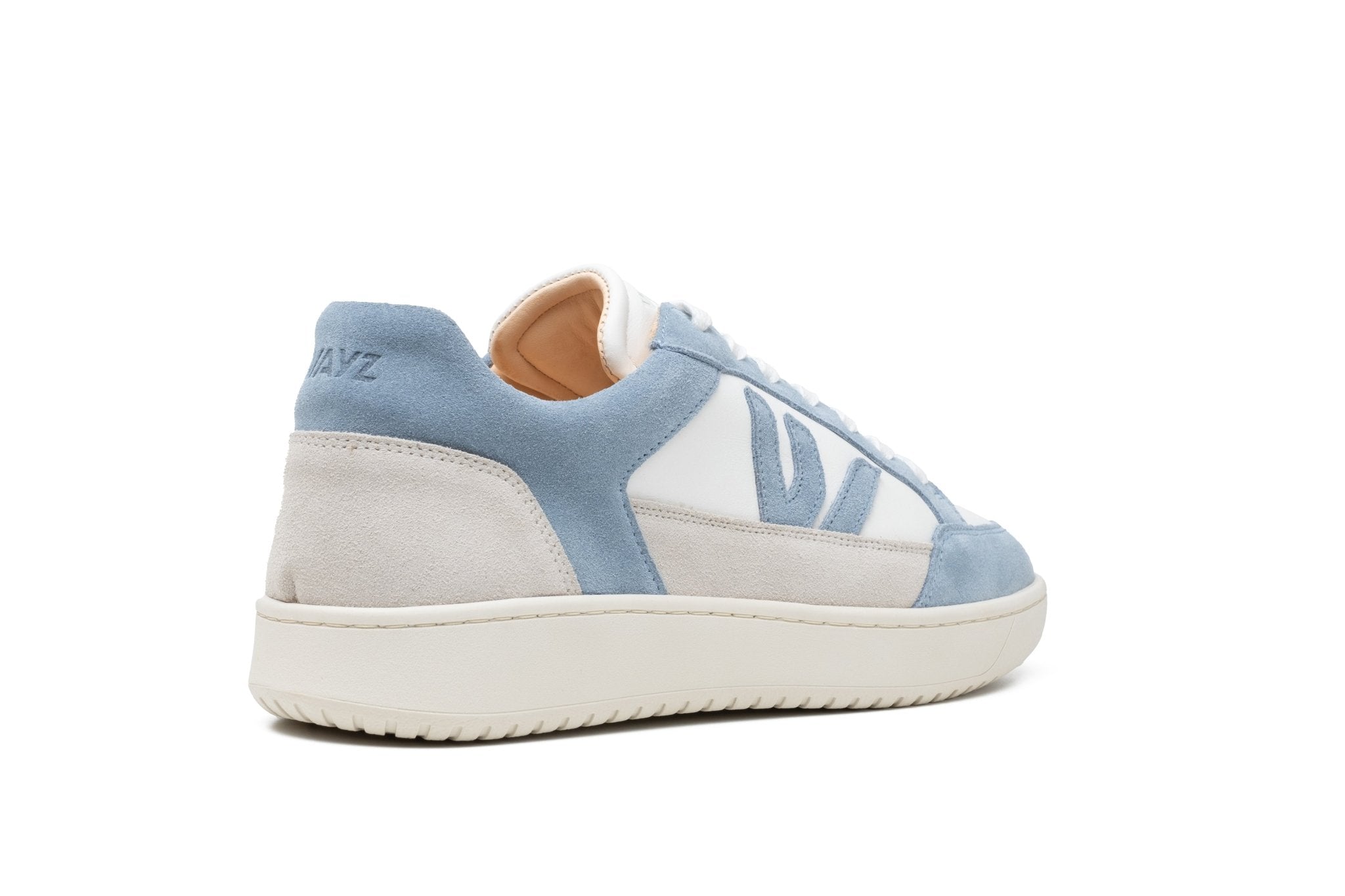 THE WANDERER SNEAKERS - White Grey Blue Sky - Wayz Sneakers - ethical sneakers with a humanistic footprint