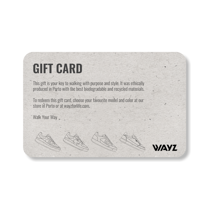 Wayz - Gift Card - Wayz Sneakers - ethical sneakers with a humanistic footprint