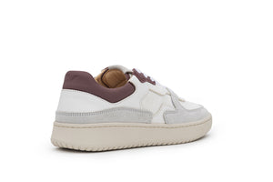 Sonder Shoes Dry Rose White Grey Vegetable Tanned Leather Sneakers - back view  | Wayz Sneakers