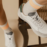 THE HEDONIST SNEAKERS - White Grey Green - Wayz Sneakers - ethical sneakers with a humanistic footprint
