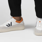 THE MISFIT SNEAKERS - Grey White Orange - Wayz Sneakers - ethical sneakers with a humanistic footprint