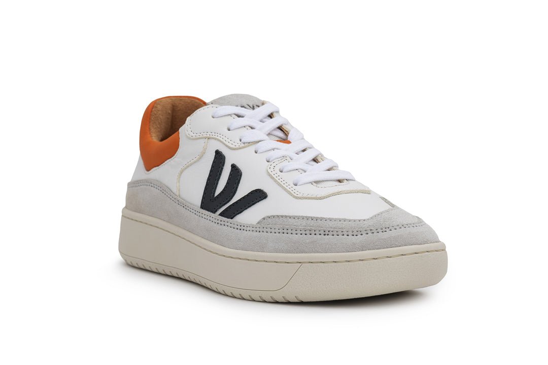 THE MISFIT SNEAKERS - Grey White Orange - Wayz Sneakers - ethical sneakers with a humanistic footprint