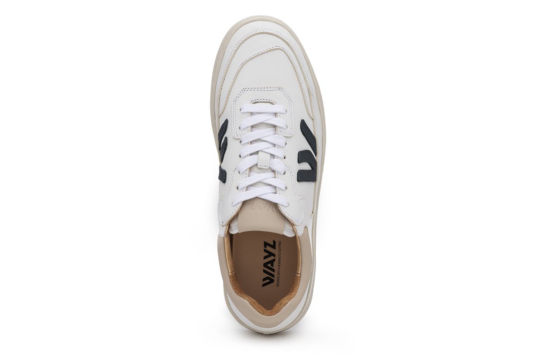 THE MISFIT SNEAKERS - White Grey Almond Milk - Wayz Sneakers - ethical sneakers with a humanistic footprint