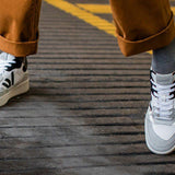THE MISFIT SNEAKERS - White Grey Black - Wayz Sneakers - ethical sneakers with a humanistic footprint