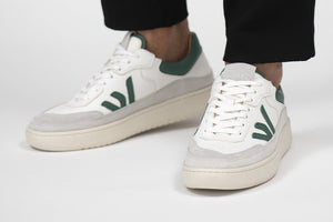 THE MISFIT SNEAKERS - White Grey Green - Wayz Sneakers - ethical sneakers with a humanistic footprint